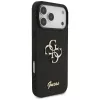 GUESS Fixed Glitter Big 4G hoesje voor iPhone 18 Pro Max / 17 Pro Max - zwart