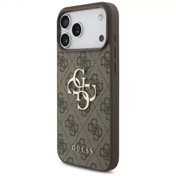GUESS 4G Big Logo hoesje voor iPhone 17 Pro Max / 18 Pro Max - bruin