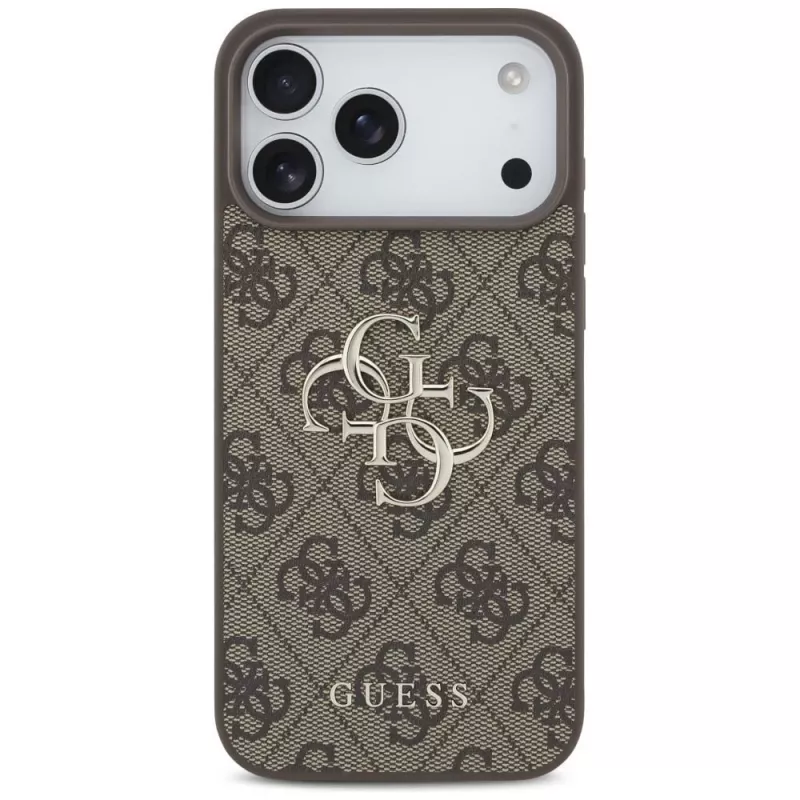 GUESS 4G Big Logo hoesje voor iPhone 17 Pro Max / 18 Pro Max - bruin