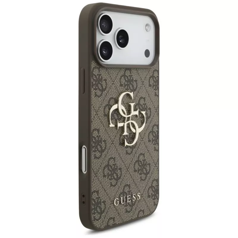 GUESS 4G Big Logo hoesje voor iPhone 17 Pro Max / 18 Pro Max - bruin