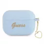 Guess GUAPLSCHSB AirPods Pro hoesje blauw siliconen Charm Heart Collection