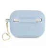 Guess GUAPLSCHSB AirPods Pro hoesje blauw siliconen Charm Heart Collection