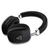 GUESS Bluetooth 5.3 over-ear-koptelefoon met metalen driehoeklogo - zwart