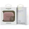 GUESS Siliconen 4G Charm hoesje voor AirPods Pro 3, Roze