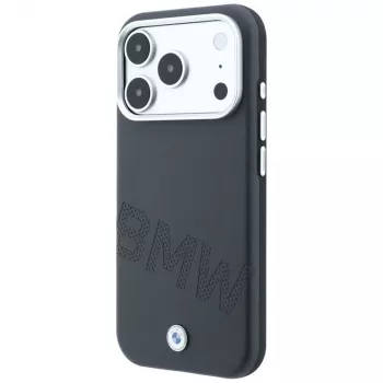 BMW Sign Inclined Deboss Letters MagSafe-hoesje voor iPhone 18 Pro / 17 Pro - grijs