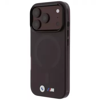 BMW M IML Frosted Metal Logo & Trims MagSafe-hoesje voor iPhone 18 Pro / 17 Pro - Bordeaux