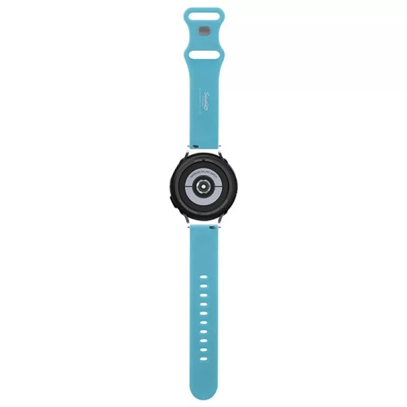 Hello Kitty Universele siliconen band HKUWMSCHBLB, Kitty Head, Blauw, 20mm
