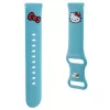 Hello Kitty Universele siliconen band HKUWMSCHBLB, Kitty Head, Blauw, 20mm