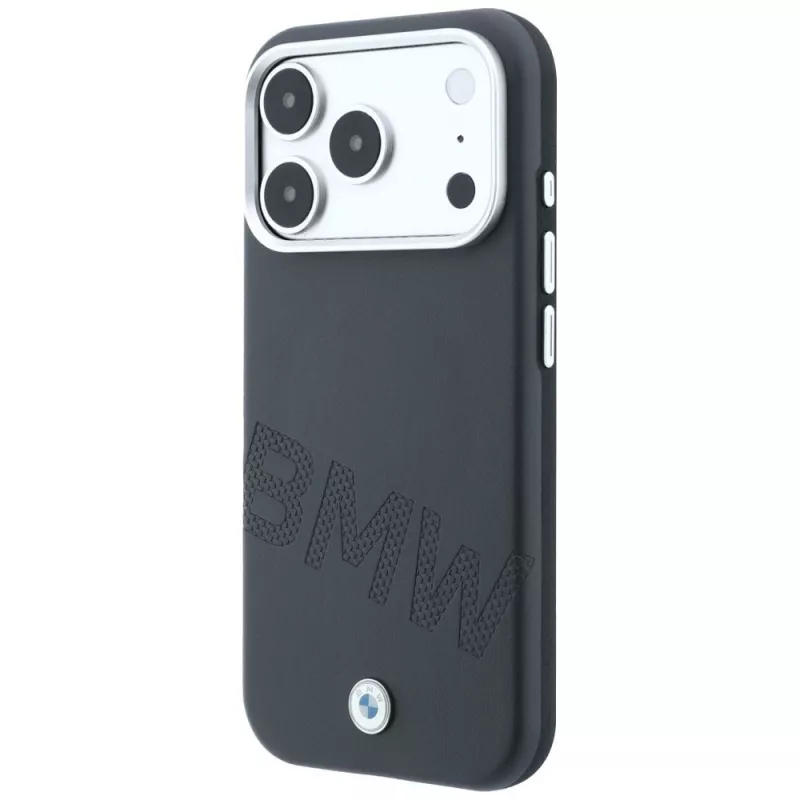BMW Sign Inclined Deboss Letters MagSafe-hoesje voor iPhone 18 Pro Max / 17 Pro Max - Grijs