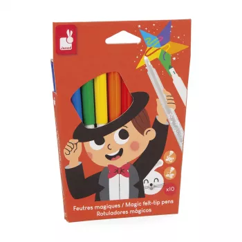 Janod Magic Kleurveranderende Viltstiften, 10 kleuren