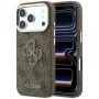 GUESS 4G & Big Resin Logo hoesje voor iPhone 17 Pro / 18 Pro - Bruin