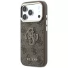 GUESS 4G & Big Resin Logo hoesje voor iPhone 17 Pro / 18 Pro - Bruin