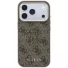GUESS 4G & Big Resin Logo hoesje voor iPhone 17 Pro / 18 Pro - Bruin