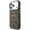 GUESS Embossed 4G Classic MagSafe-hoesje voor iPhone 17 Pro Max / 18 Pro Max - Bruin