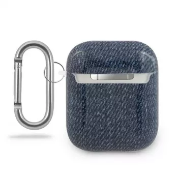 GUESS GUACA2TPUJULDB AirPods 1/2 hoesje Donkerblauw Jeans Collection