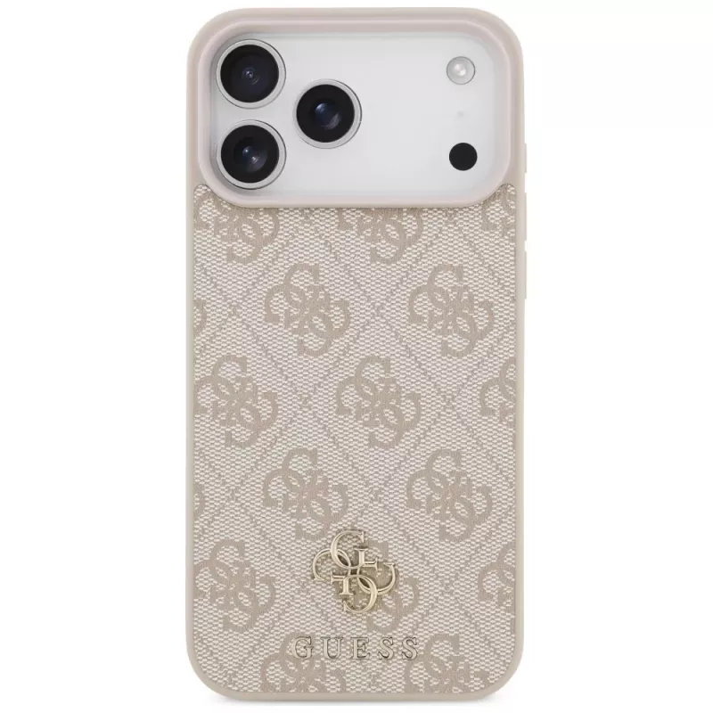 GUESS 4G Small Classic Logo MagSafe-hoesje voor iPhone 18 Pro Max / 17 Pro Max - Roze