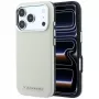 Karl Lagerfeld MagSafe-hoesje met grained langwerpig logo voor iPhone 18 Pro / 17 Pro - Beige