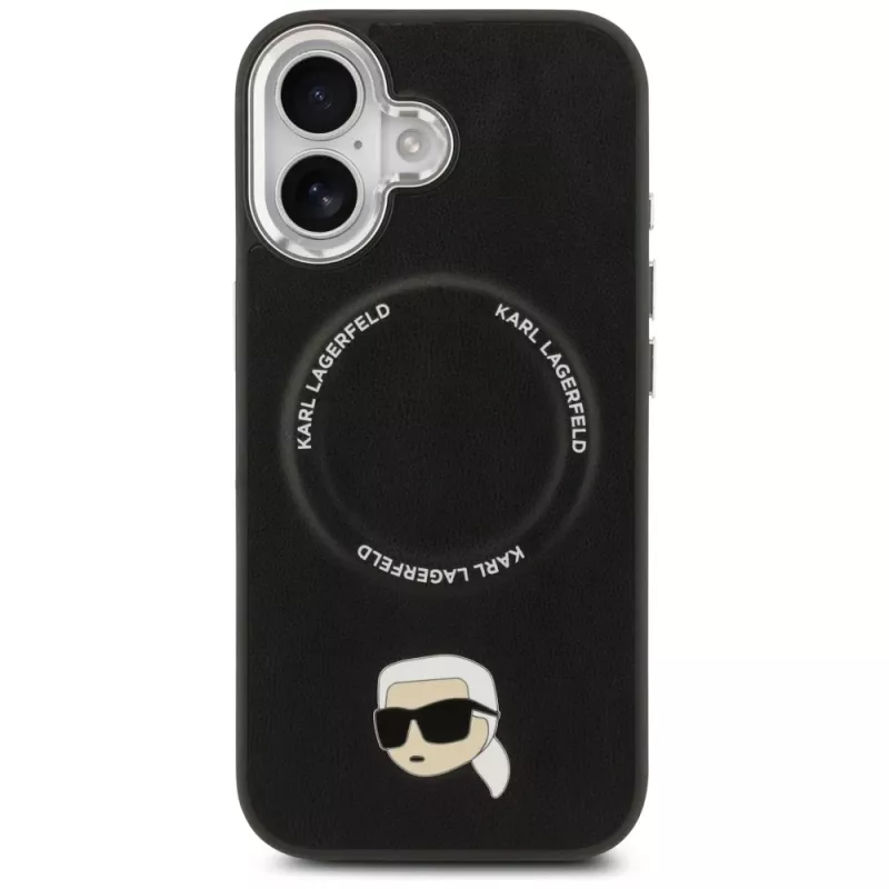 Karl Lagerfeld Karl Pin MagSafe-hoesje voor iPhone 17 - Zwart