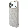 GUESS Embossed 4G Classic MagSafe-hoesje voor iPhone 17 Pro / 18 Pro - Roze