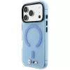 BMW M IML frosted case met metaal-logo & MagSafe voor iPhone 18 Pro Max / 17 Pro Max - blauw