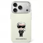 Karl Lagerfeld Smooth Ikonik Sketch MagSafe hoesje voor iPhone 18 Pro / 17 Pro beige