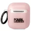 Karl Lagerfeld Ikonik Choupette AirPods 1/2 hoesje roze