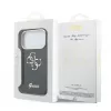 GUESS IML 4G Script Metal hoesje voor iPhone 18 Pro / 17 Pro - zwart