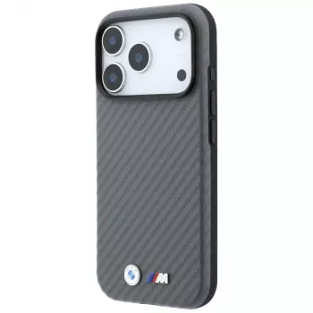 BMW M Carbon Metal Logo MagSafe-hoesje voor iPhone 18 Pro Max / 17 Pro Max - grijs