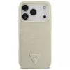 GUESS Croco Triangle Logo MagSafe hoesje voor iPhone 17 Pro - goud