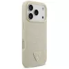 GUESS Croco Triangle Logo MagSafe hoesje voor iPhone 17 Pro - goud