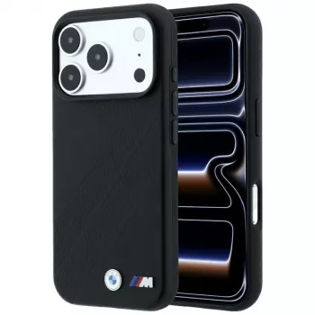 BMW M Tire Track Metal Logo MagSafe-hoesje voor iPhone 18 Pro / 17 Pro - zwart