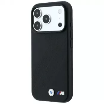 BMW M Tire Track Metal Logo MagSafe-hoesje voor iPhone 18 Pro / 17 Pro - zwart