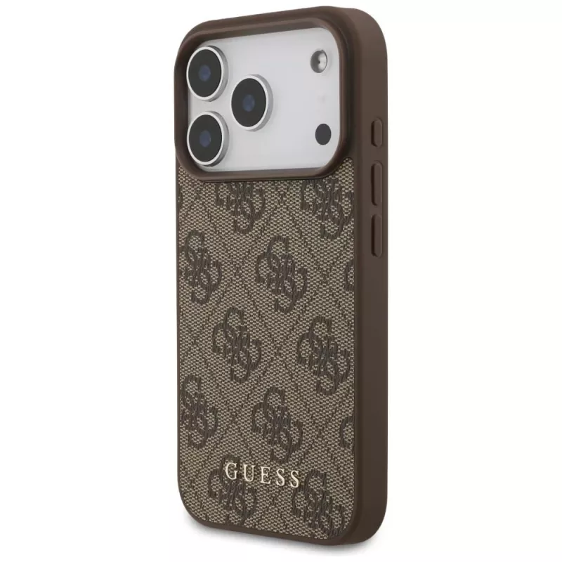 GUESS 4G Classic hoesje voor iPhone 18 Pro / 17 Pro - bruin