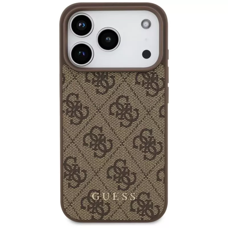GUESS 4G Classic hoesje voor iPhone 18 Pro / 17 Pro - bruin