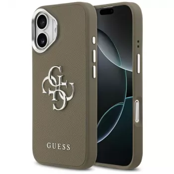 Guess Grained Big 4G Classic Logo hoes voor Apple iPhone 17 - bruin