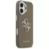 Guess Grained Big 4G Classic Logo hoes voor Apple iPhone 17 - bruin