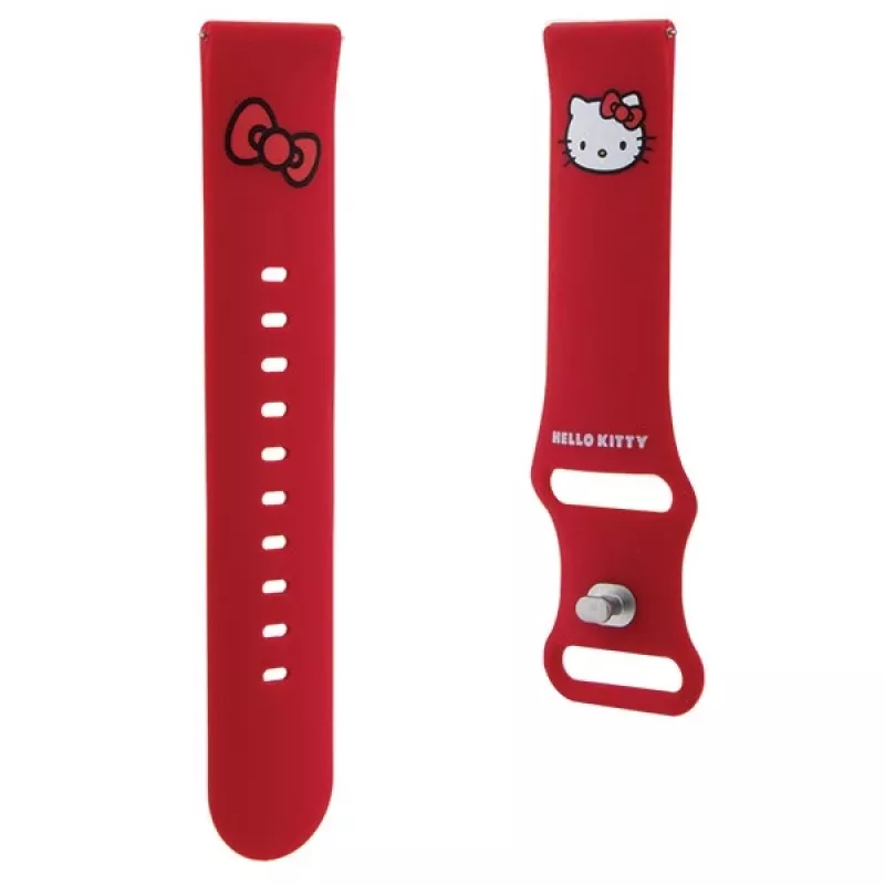 Hello Kitty universele siliconen armband 22mm rode Kitty-kop