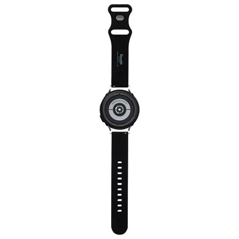 Hello Kitty universele siliconen armband met Kitty-kop-design, zwart, 20mm