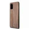 Mercedes-Benz Wood Line walnoot hardcase voor Samsung Galaxy S20+ (SM-G985) - bruin