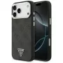 GUESS 4G Triangle Logo MagSafe-hoes voor iPhone 18 Pro Max / 17 Pro Max - zwart & zilver