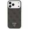 GUESS 4G Triangle Logo MagSafe-hoes voor iPhone 18 Pro Max / 17 Pro Max - zwart & zilver