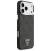 GUESS 4G Triangle Logo MagSafe-hoes voor iPhone 18 Pro Max / 17 Pro Max - zwart & zilver