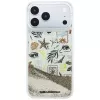 Karl Lagerfeld Liquid Glitter Beach & Sand hoes voor iPhone 18 Pro Max / 17 Pro Max – beige
