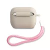 GUESS Vintage siliconenhoes voor Apple AirPods Pro - grijs roze