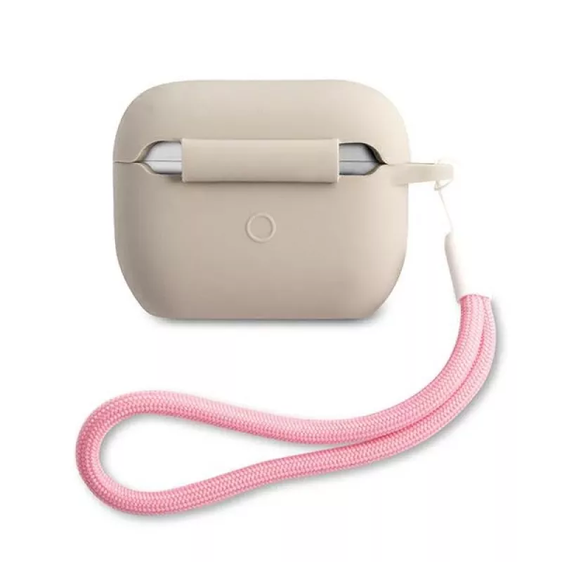 GUESS Vintage siliconenhoes voor Apple AirPods Pro - grijs roze