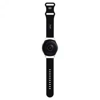 Hello Kitty siliconen armband met Kitty-kop voor smartwatches, 22 mm, zwart