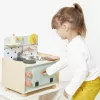 Janod Shiny Grandma houten speelkeuken met 9 accessoires, roze/grijs