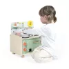Janod Shiny Grandma houten speelkeuken met 9 accessoires, roze/grijs
