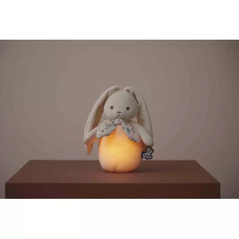 Kaloo Lapinoo pluchen nachtlampje, crème haas