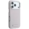 Karl Lagerfeld Grained Mono Resin Logo MagSafe hoes voor iPhone 18 Pro / 17 Pro - roze